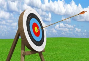 アーチェリーの的